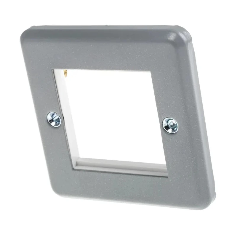 MK Electric Grey Metal 1 Gang Light Switch Cover K182ALM