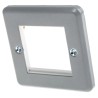 MK Electric Grey Metal 1 Gang Light Switch Cover K182ALM