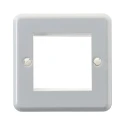 MK Electric Grey Metal 1 Gang Light Switch Cover K182ALM