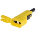 Hirschmann Test & Measurement Yellow Male Banana Plug 4 mm Connector Screw Termination 60V DC 30A Nickel Plating 932153103