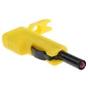Hirschmann Test & Measurement Yellow Male Banana Plug 4 mm Connector Screw Termination 60V DC 30A Nickel Plating 932153103