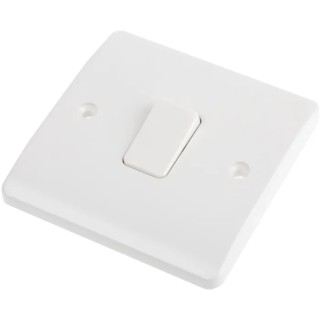 MK Electric White 1 Way 2 Pole 3 Pole Isolator Light Switch Surface Mount 10A 200-250V K4870WHI