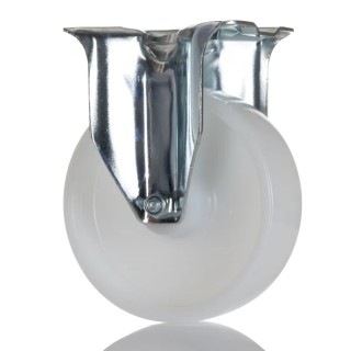 Tente Fixed Castor 500 kg Load Capacity 125 mm Polyamide Wheel Zinc Plated Frame 3478UOR125P62
