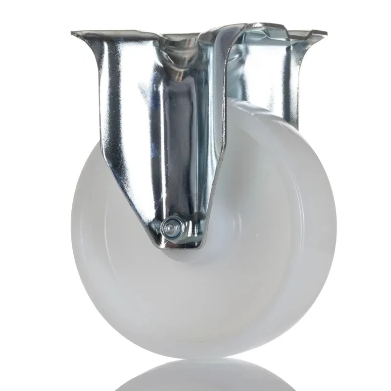 Tente Fixed Castor 500 kg Load Capacity 125 mm Polyamide Wheel Zinc Plated Frame 3478UOR125P62