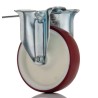 Tente Fixed Castor 400 kg Load Capacity 125 mm Wheel Diameter Polyurethane Wheel 3478UAR125P62 red