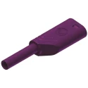 Hirschmann Test & Measurement Violet Male Banana Plug, 2 mm Connector, Solder Termination, 1kV, 10A, Gold Plating 975090709