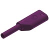 Hirschmann Test & Measurement Violet Male Banana Plug, 2 mm Connector, Solder Termination, 1kV, 10A, Gold Plating 975090709
