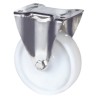 Tente Fixed Castor Stainless Steel Frame Polyamide Wheel 160 mm Diameter 500 kg Load Capacity 8478UOO160P63