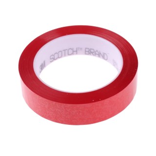 3M 850 Polyester Red Scotch Masking Tape 25mm Width x 66m Length Acrylic Adhesive 0.05mm Thickness 3M850 850 25mm x 66M red