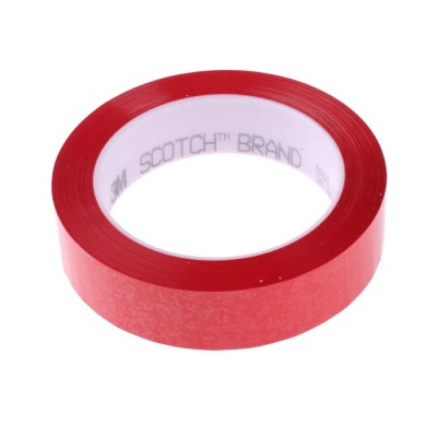 3M 850 Polyester Red Scotch Masking Tape 25mm Width x 66m Length Acrylic Adhesive 0.05mm Thickness 3M850 850 25mm x 66M red