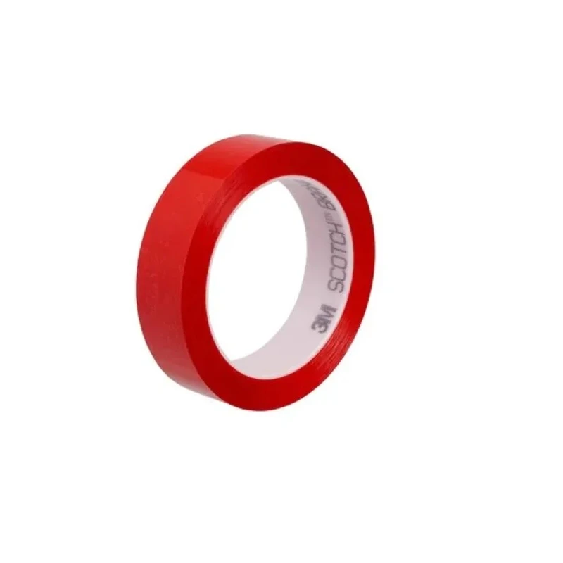 3M 850 Polyester Red Scotch Masking Tape 25mm Width x 66m Length Acrylic Adhesive 0.05mm Thickness 3M850 850 25mm x 66M red