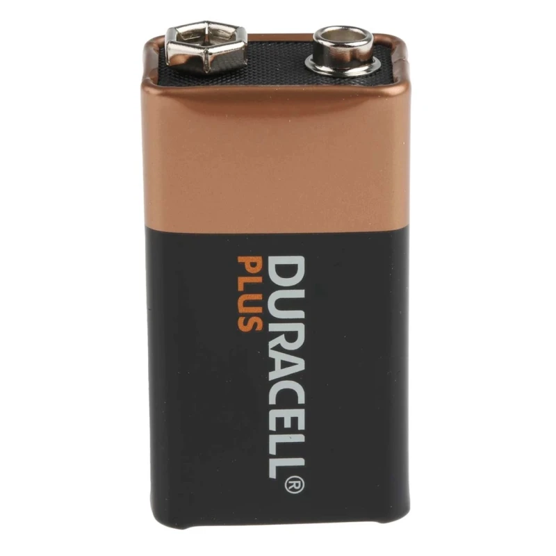 Duracell Duracell Plus Power Alkaline 9V Battery 6LR61 Snap Termination 46g 17.5mm x 48.5mm 5000394142305