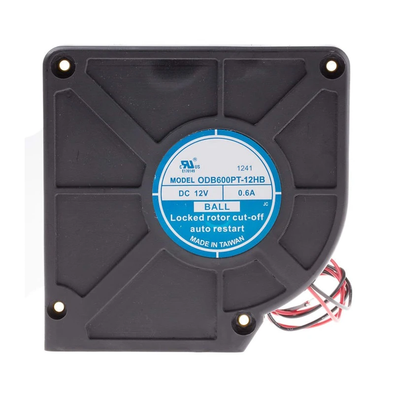 RS PRO Blower Centrifugal Fan 12V DC, 30 CFM Air Flow, Brushless Ball Bearing, 2700 RPM, 120 x 120 x 32 mm, Model 787-4025