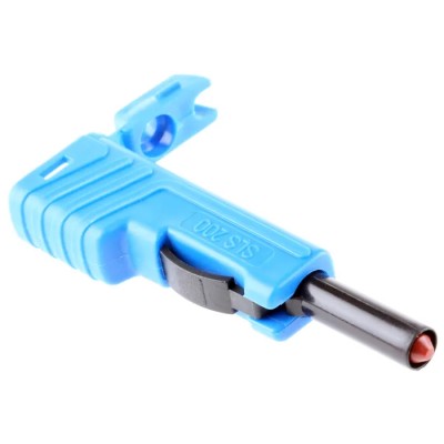 Hirschmann Test & Measurement Blue Male Banana Plug, 4 mm Connector, Screw Termination, 60V dc, 30A, Nickel Plating 932153102