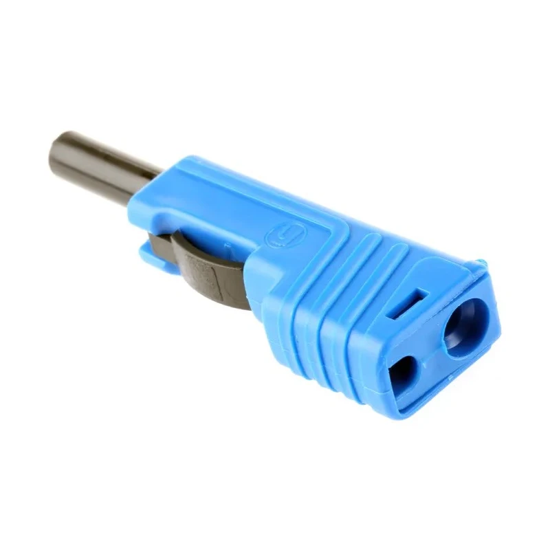 Hirschmann Test & Measurement Blue Male Banana Plug, 4 mm Connector, Screw Termination, 60V dc, 30A, Nickel Plating 932153102