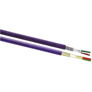 Lapp UNITRONIC BUS PB FD P Data Cable, 2 Cores, 0.32 mm² CSA 24 AWG, Screened, 250 V, Polyurethane Jacket, 100 m 2170222