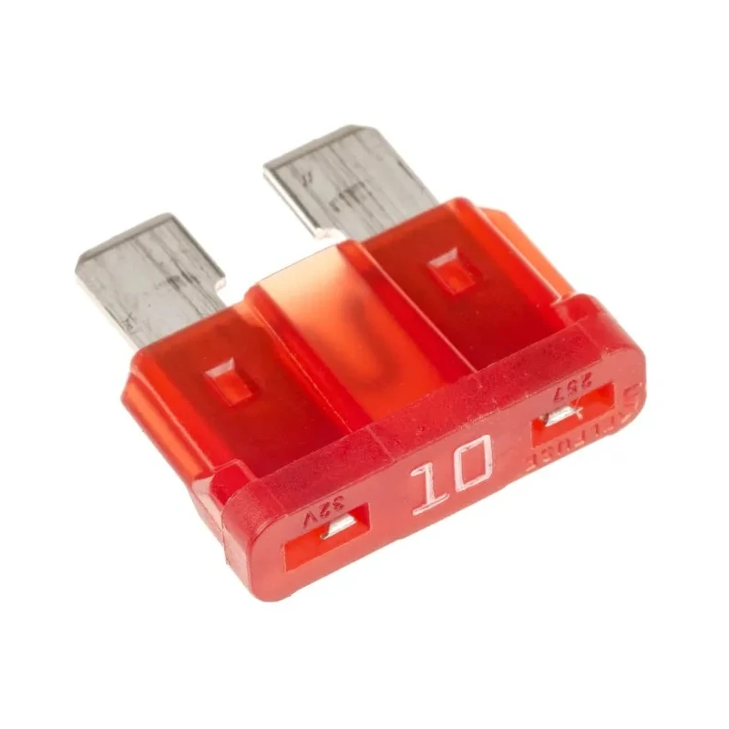Littelfuse 10A Red ATO Blade Size Car Fuse 32V dc Fast Acting Polyamide 66 Body 0287010.PXCN