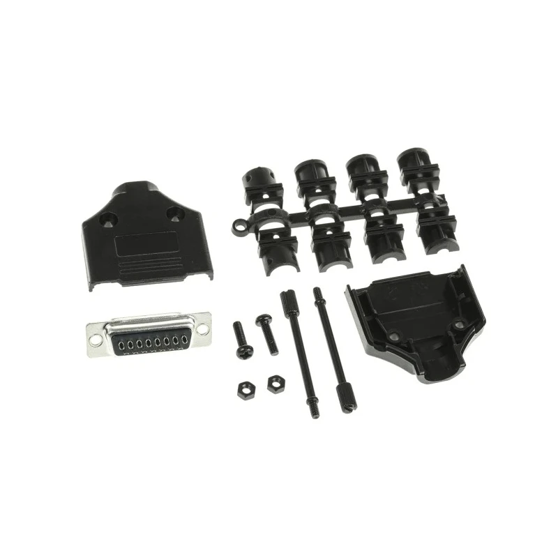 MH Connectors 15 Way Straight D-Sub Connector Female Plastic Housing 250V 5A MHDTPPK15-DB15S-K