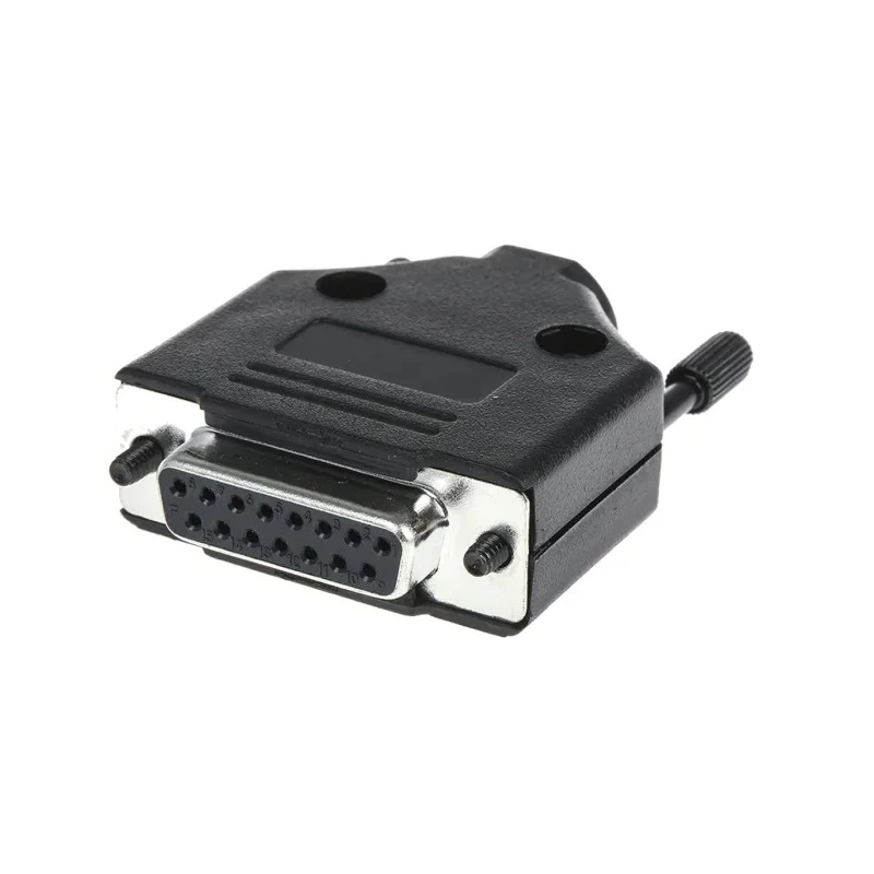 MH Connectors 15 Way Straight D-Sub Connector Female Plastic Housing 250V 5A MHDTPPK15-DB15S-K