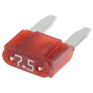 Littelfuse 7.5A Brown Mini Car Fuse 32V dc Fast Acting Polyamide 66 Body 029707.5L