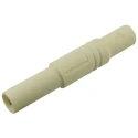 Hirschmann Test & Measurement White Male Banana Plug, 4 mm Connector, Screw Termination, 1000 V AC/DC, 24A 934097107