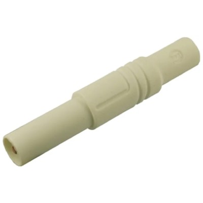 Hirschmann Test & Measurement White Male Banana Plug, 4 mm Connector, Screw Termination, 1000 V AC/DC, 24A 934097107
