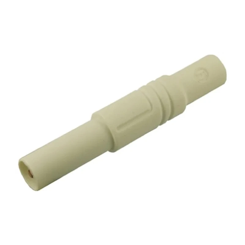 Hirschmann Test & Measurement White Male Banana Plug, 4 mm Connector, Screw Termination, 1000 V AC/DC, 24A 934097107