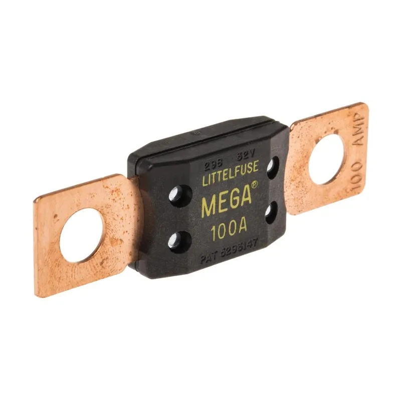 Littelfuse 100A Yellow MEGA Blade Car Fuse 32V DC Time Delay MEGA Series 0298100.ZXEH