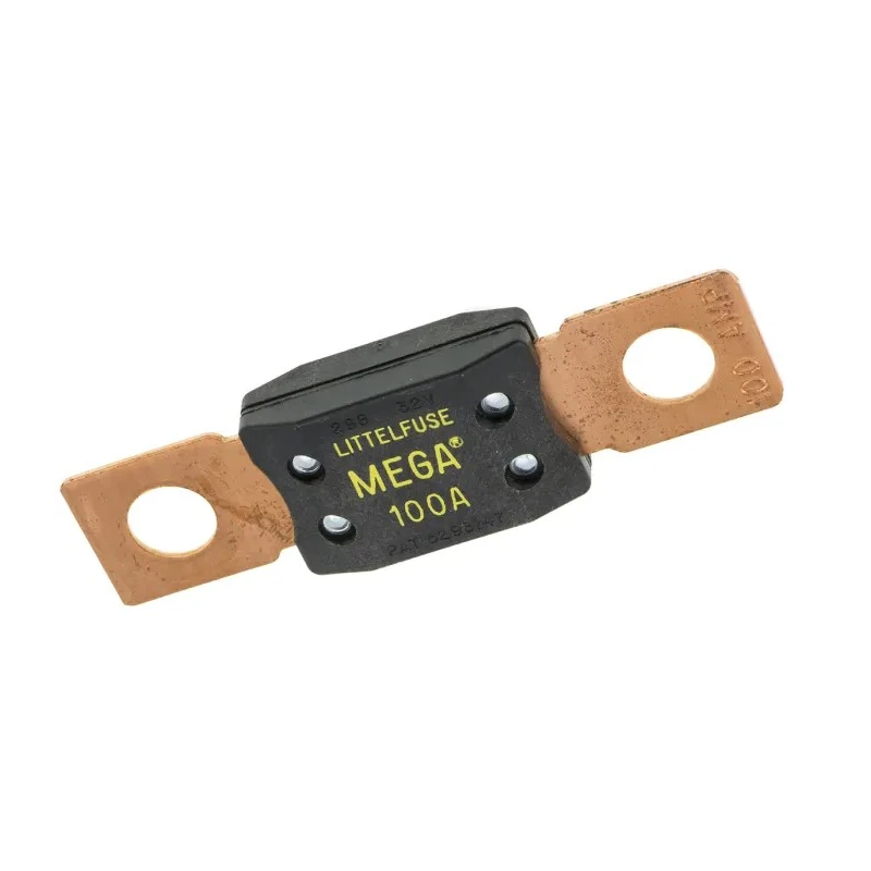 Littelfuse 100A Yellow MEGA Blade Car Fuse 32V DC Time Delay MEGA Series 0298100.ZXEH