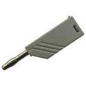 Hirschmann Test & Measurement Grey Male Banana Plug, 4 mm Connector, Screw Termination, 60V dc, 24A, Nickel Plating 934100106