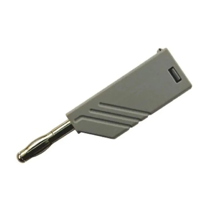 Hirschmann Test & Measurement Grey Male Banana Plug, 4 mm Connector, Screw Termination, 60V dc, 24A, Nickel Plating 934100106