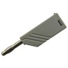 Hirschmann Test & Measurement Grey Male Banana Plug, 4 mm Connector, Screw Termination, 60V dc, 24A, Nickel Plating 934100106