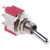 C & K Toggle Switch PCB Mount On-None-On SPDT Solder Terminal Chrome Plated Brass Actuator IP67 28V DC 120V AC 7101SYZQE