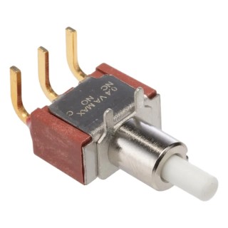 C & K 8020 Series Push Button Switch Momentary PCB SPDT Red Green Yellow LED IP40 28 V dc 120 V ac 8125SD9ABE