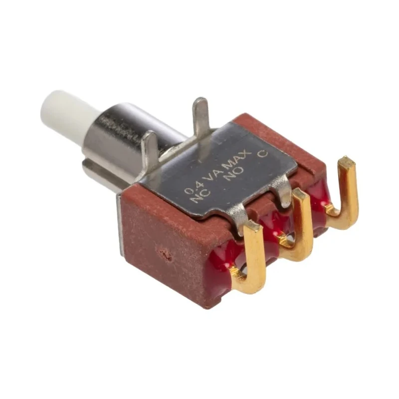 C & K 8020 Series Push Button Switch Momentary PCB SPDT Red Green Yellow LED IP40 28 V dc 120 V ac 8125SD9ABE