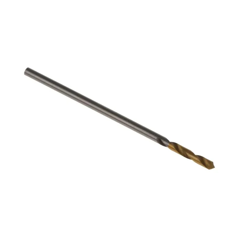RS PRO HSS Titanium Nitride Finish Drill Bit, 26mm Overall Length, 1mm Shank Size, 135° Drill Point Angle, Set of 5 787-7239