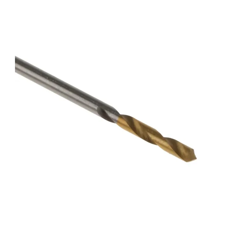 RS PRO HSS Titanium Nitride Finish Drill Bit, 26mm Overall Length, 1mm Shank Size, 135° Drill Point Angle, Set of 5 787-7239