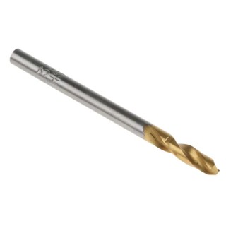 RS PRO HSS Titanium Nitride Coated 3.3 mm Shank Drill Bit Set 49mm Overall Length, 5 Pieces 787-7260