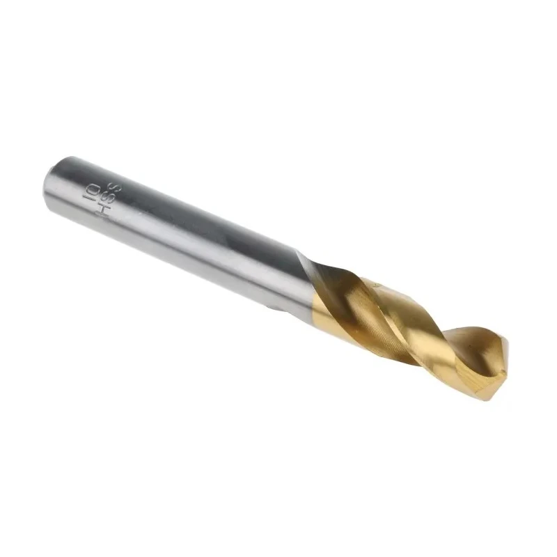 RS PRO HSS G Twist Stub Drill Bit 89mm Overall Length, 10mm Shank, Titanium Nitride Finish 787-7236