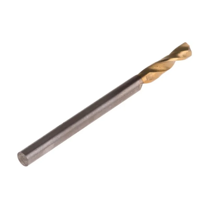 RS PRO HSS 3mm Shank Titanium Nitride Finish Twist Stub Drill Bits 46mm Overall Length 5 Pieces 787-7267