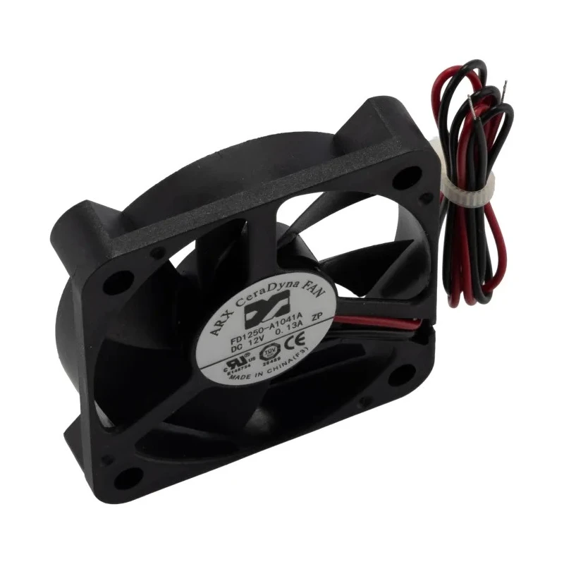 ARX CeraDyna Series Axial Fan 12V DC 1.44W Power 17 m³/h Air Flow 50mm x 50mm x 10.5mm IP20 
