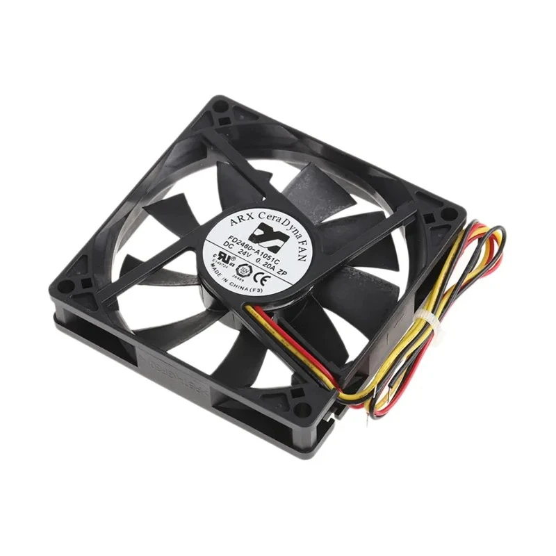 ARX CeraDyna Series Axial Fan, 24V DC, 3.84W Power, 160mA Max Current, 61 m³/h Air Flow, IP20, 80mm Frame 