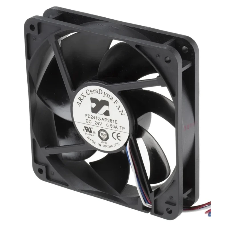 ARX CeraDyna Series Axial Fan 24V DC 11.28W 470mA Max IP20 120 mm Square Frame 