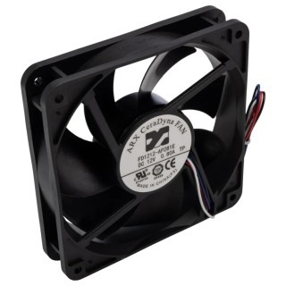ARX CeraDyna Series Axial Fan, 12V DC, 223 m³/h Airflow, 10.2 W, 850 mA Max Current, , 120 mm Frame Size, Square Frame IP20