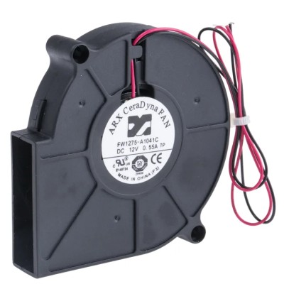 ARX CeraDyna Series Blower Centrifugal Fan 12V DC 16.58 m³/h Air Flow 4500rpm FW1275-A1041C2AL