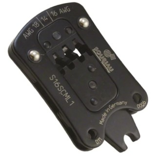 Souriau Sunbank by Eaton TRIM TRIO Crimping Head Coaxial Type Hex Size 1.6 mm Black S16SCML1