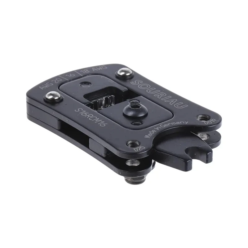 Souriau Sunbank by Eaton TRIM TRIO Crimping Head Coaxial Type Crimp Die Hex Size 1.6 mm Black S16RCM16