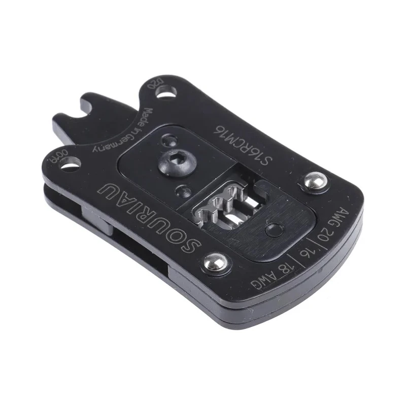 Souriau Sunbank by Eaton TRIM TRIO Crimping Head Coaxial Type Crimp Die Hex Size 1.6 mm Black S16RCM16