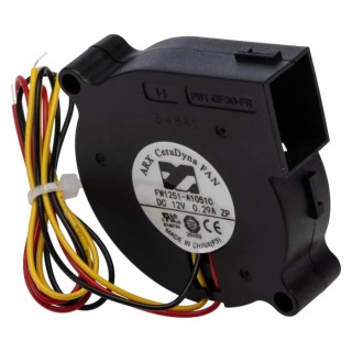 ARX CeraDyna Series Blower Centrifugal Fan 12V dc, 6.97 m³/h Air Flow, 5500 rpm, 51 mm x 51 mm x 15 mm FW1251-A1051C2AL