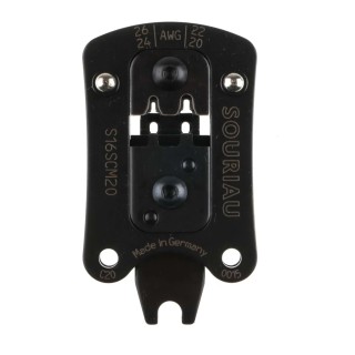 Souriau Sunbank by Eaton TRIM TRIO Crimping Head Coaxial Type Crimp Die Hex Size 1.6 mm Black S16SCM20
